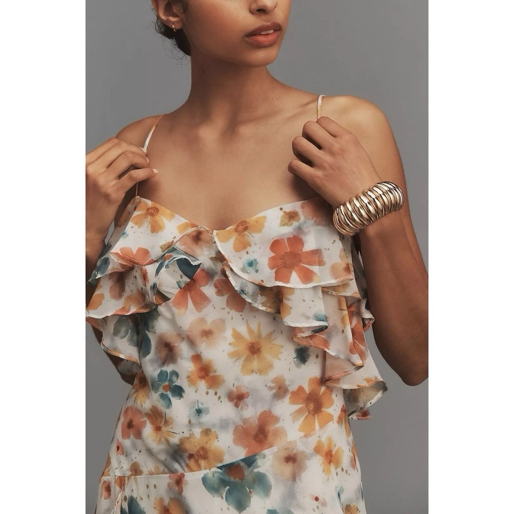 Anthropologie Asymmetrical Floral Dress - Multicolor - Picture 2 of 3